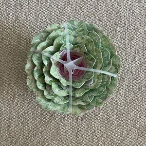 NEVER BEEN USED! Set of 4 Appetizer Bowls. Green, White and Pink colors.